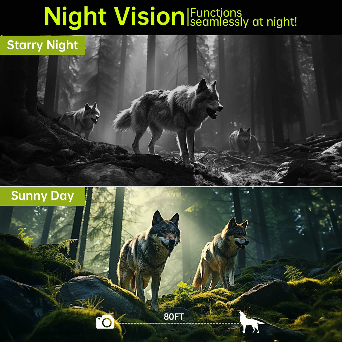 4K Solar Trail Camera With Night Vision And Motion Activated