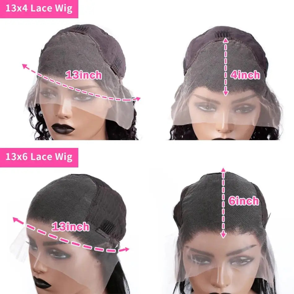 UVEOUS Brazilian Remy Human Hair Straight Lace Front Wig