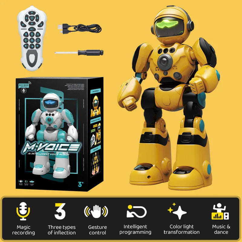 CONUSEA Voice Control Gesture Remote Programmable Dancing Robot Toy