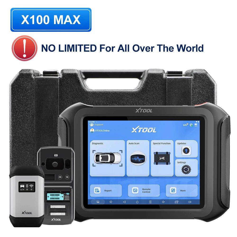 XTOOL X100 MAX Auto Key Programming Tools AI-Assisted Diagnostic Scanner Immobilizer Key Programmer Locksmiths Tool All Key Lost
