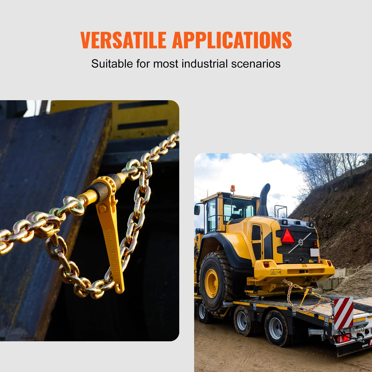 SucceBuy Heavy Duty Ratchet Chain Binders For Trailer Transport