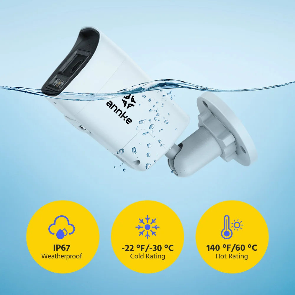 Annke 8MP 4K PoE Outdoor IP Camera With Motion Detection