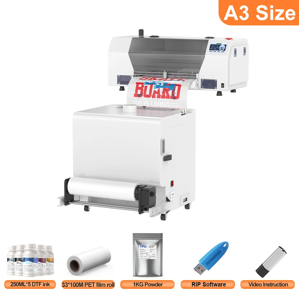 DTF Printer Impresora A3 XP600 DTF Printer Directly Transfer Film Printer A4 DTF T-shirt Printing Machine With Ink DTF Printer