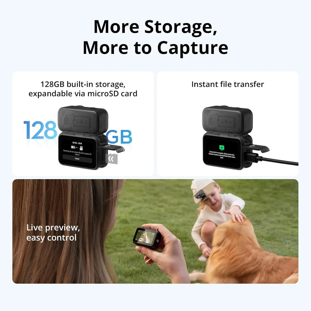 DJI Osmo Nano 4K Compact Vlogging Camera For Content Creators