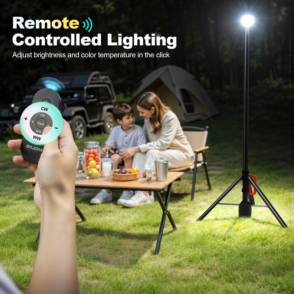 Remote Control Rechargeable LED Adjustable Work Light
