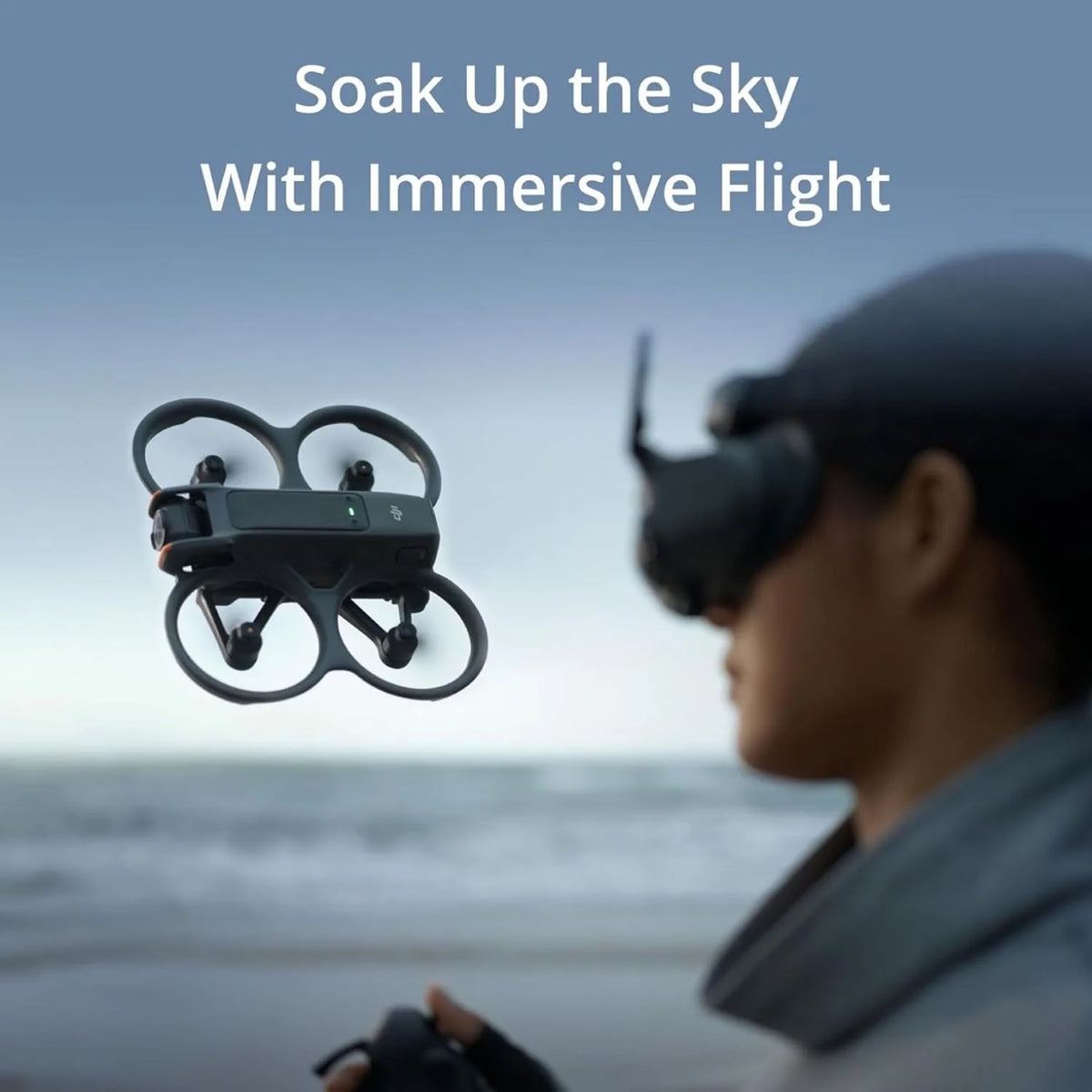 DJI Avata 2 FPV Drone 4K Video With Propeller Guards
