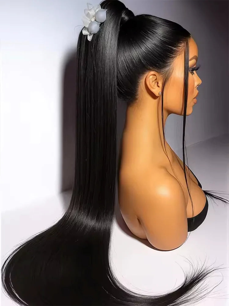 CYPHA Brazilian Remy Human Hair Straight Lace Front Wig