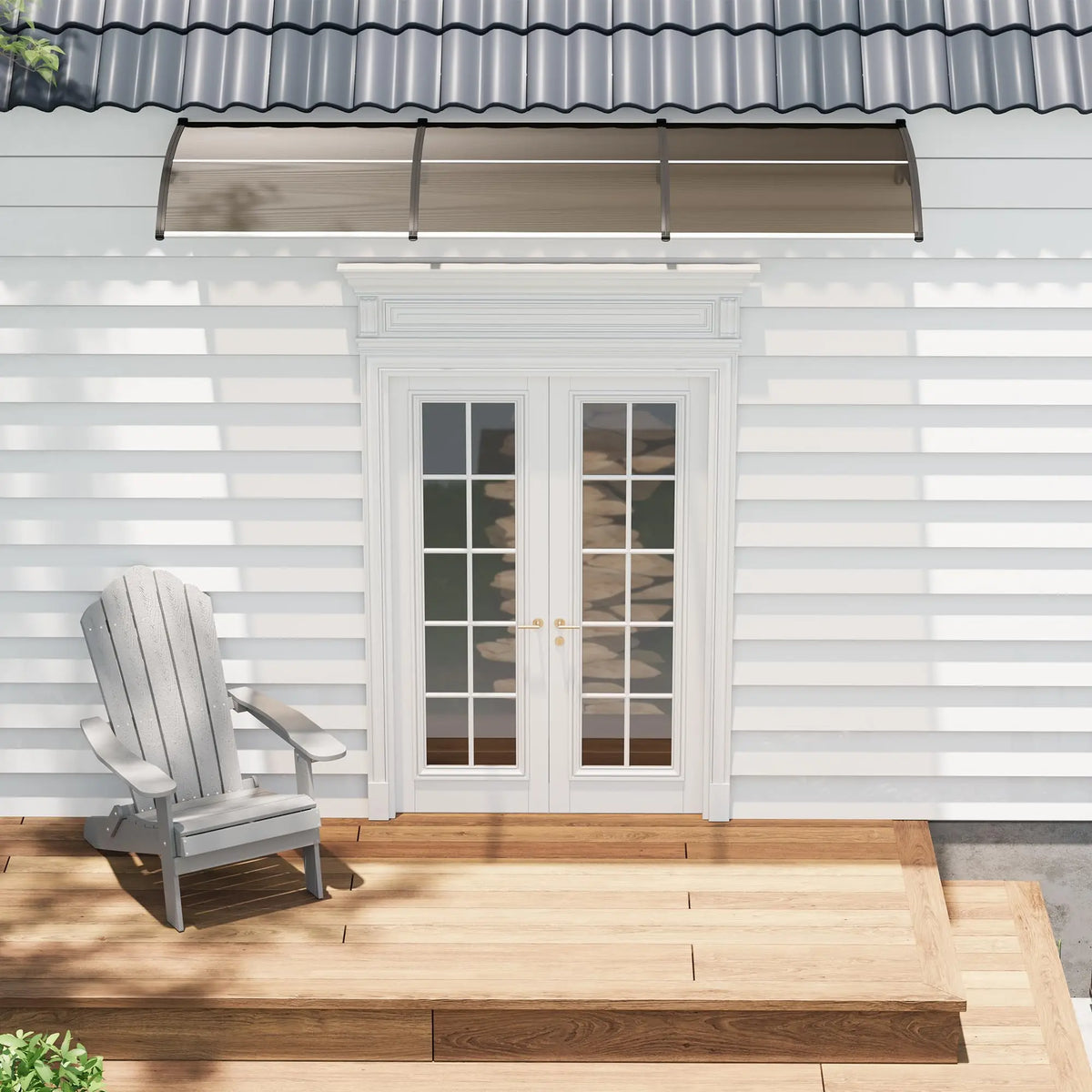 Weather Resistant Polycarbonate Outdoor Window And Door Awning