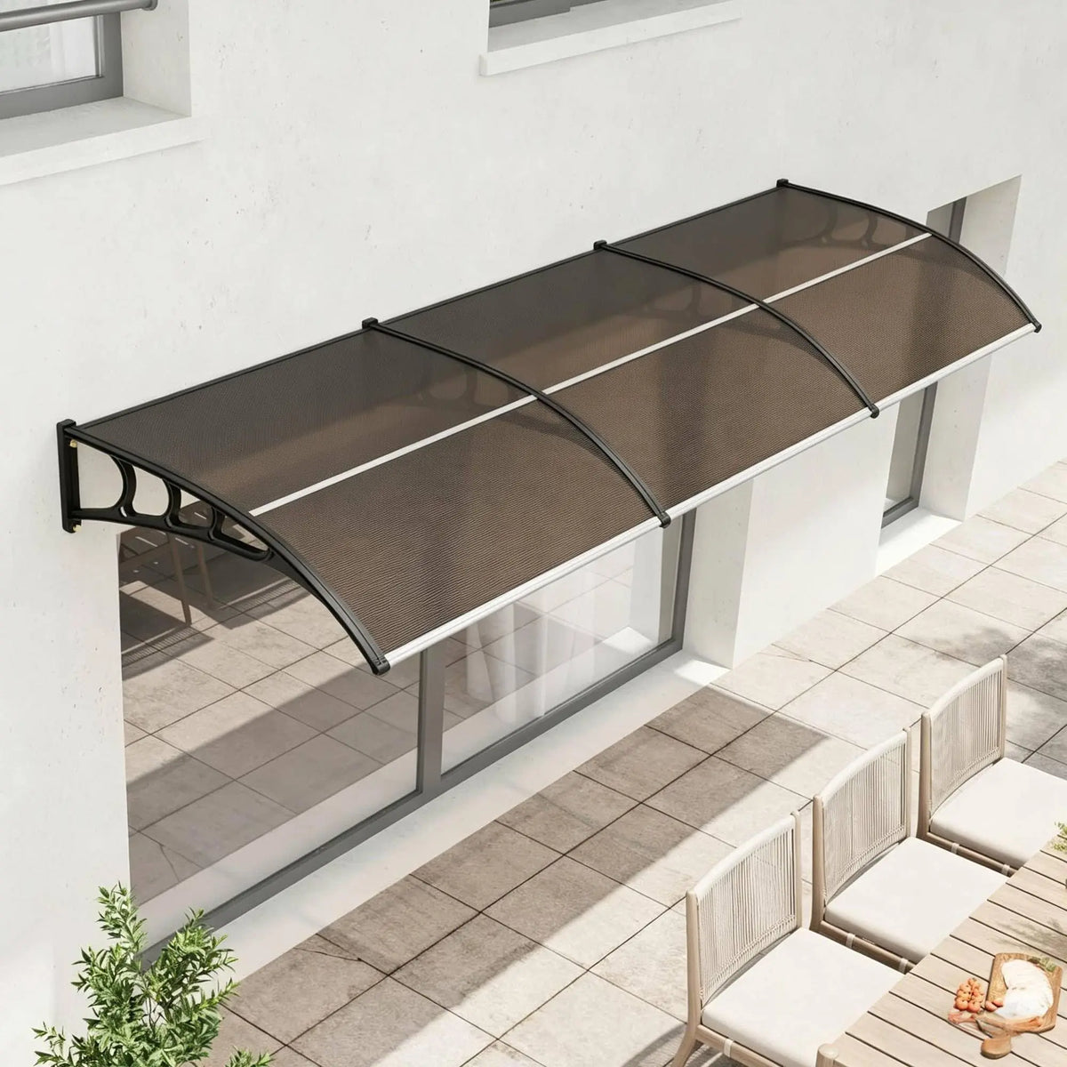 Weather Resistant Polycarbonate Outdoor Window And Door Awning