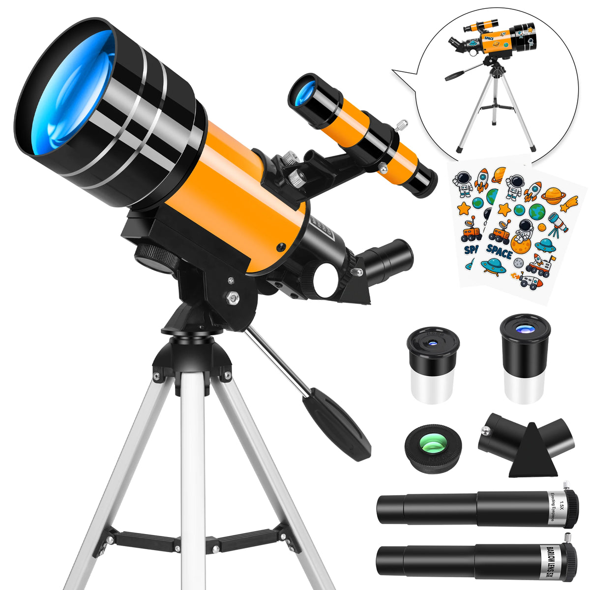 Compact Astronomical Telescope For Outdoor Nature Observation