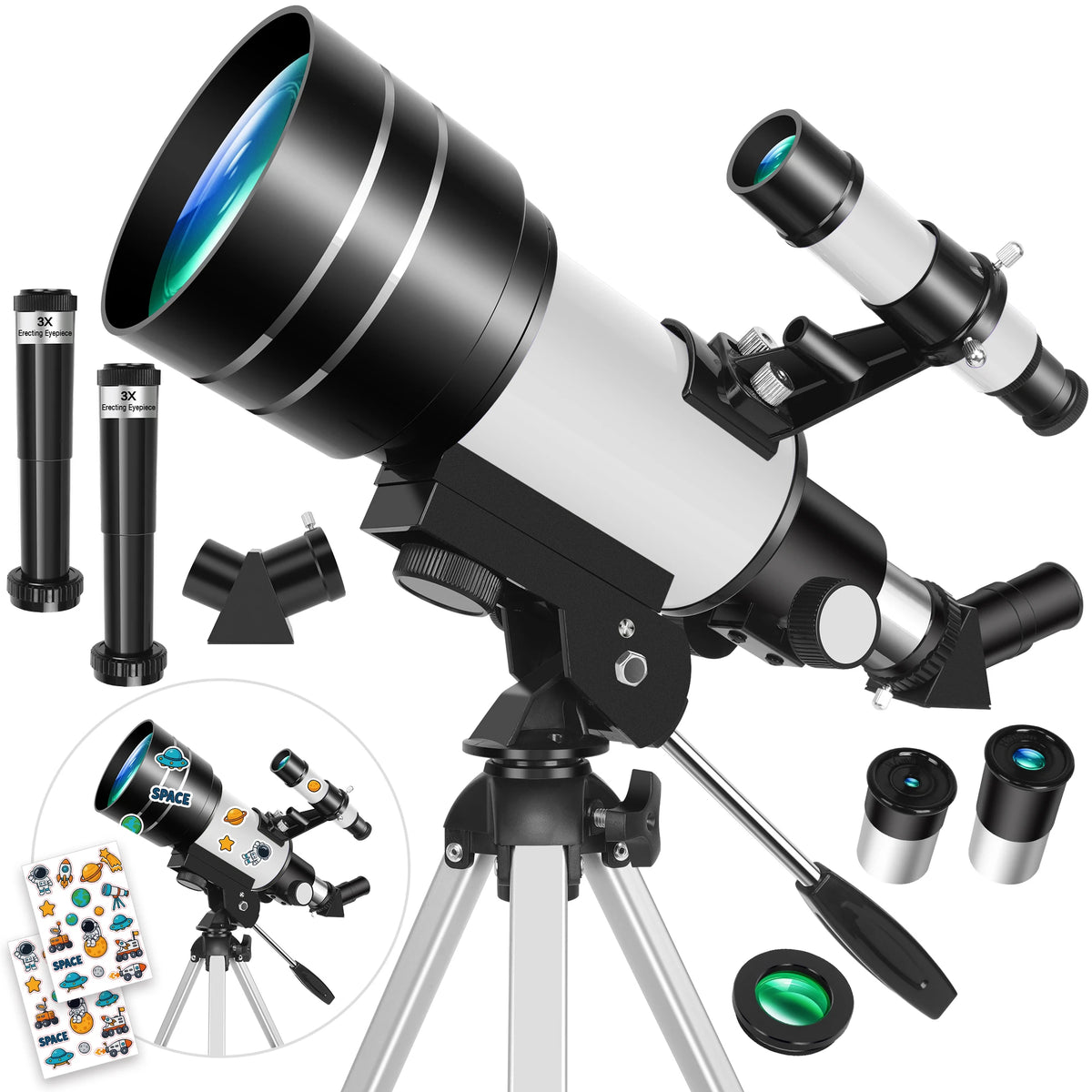 Compact Astronomical Telescope For Outdoor Nature Observation