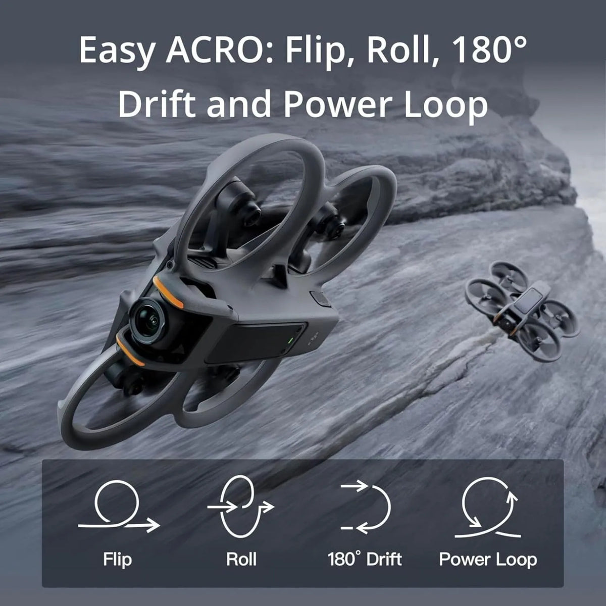 DJI Avata 2 FPV Drone 4K Video With Propeller Guards
