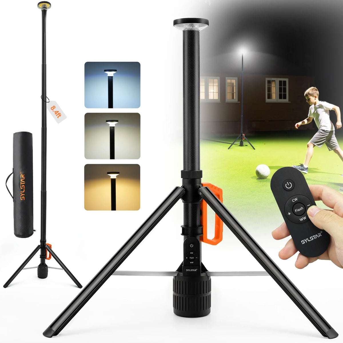 Remote Control Rechargeable LED Adjustable Work Light
