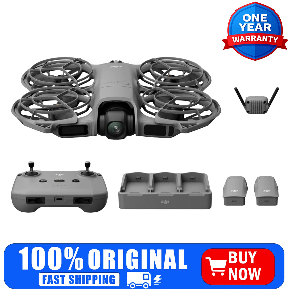 DJI Neo 2 Fly More Combo Camera Drone With RC-N3 Controller