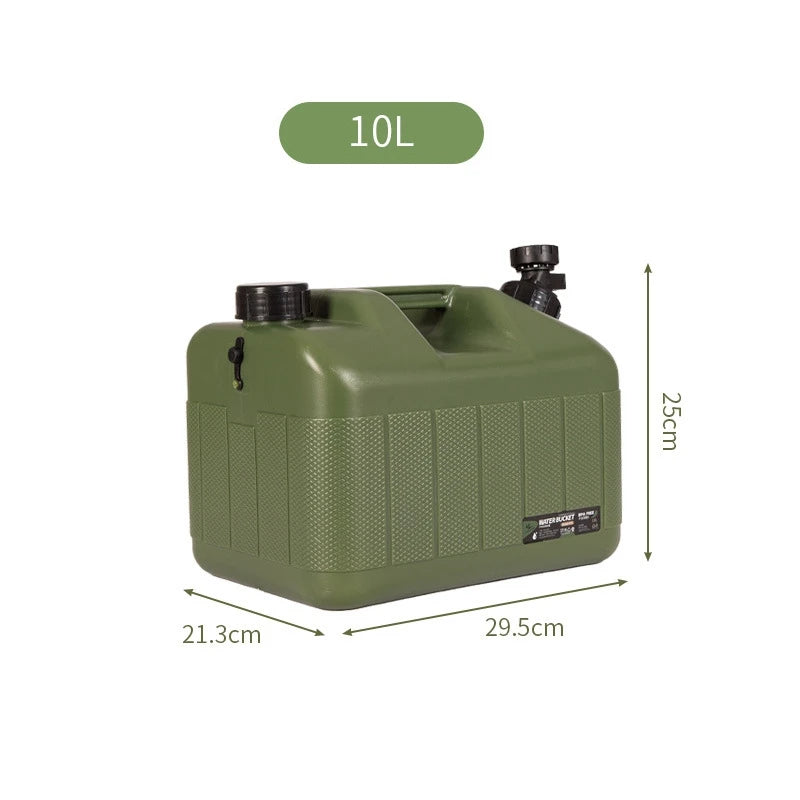 Portable Collapsible Water Storage Tank With Spigot For Camping