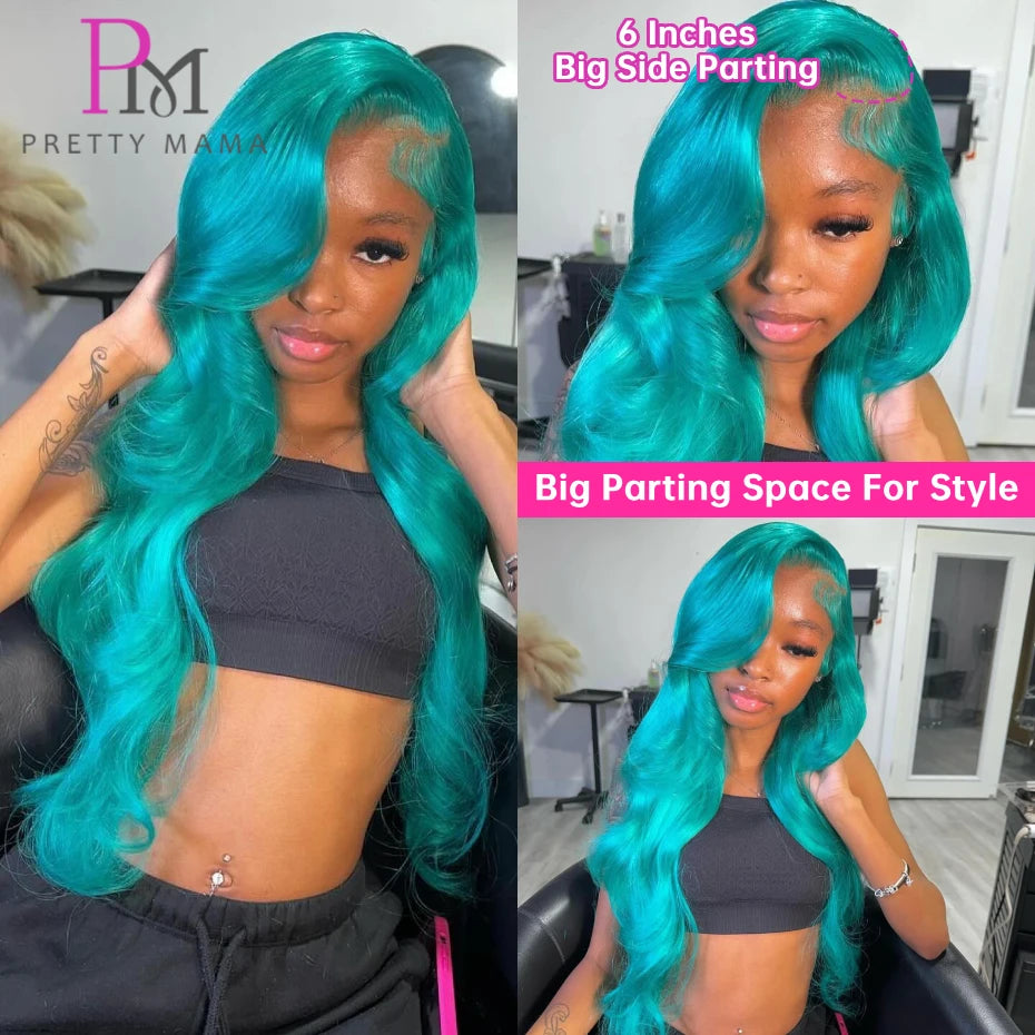 Pretty Mama Brazilian Human Hair Body Wave Lace Front Wig