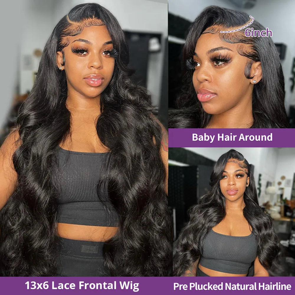 Body Wave Human Hair HD Lace Frontal Wig for Women