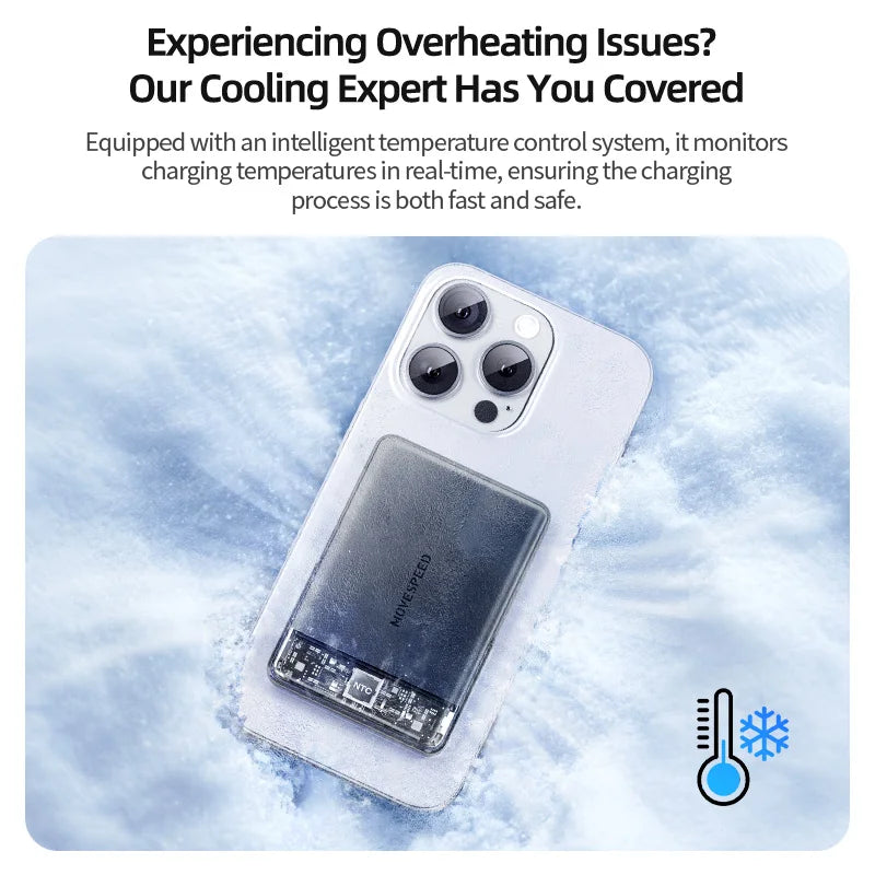 Movspeed Magnetic Wireless Power Bank With Integrated Charging Stand