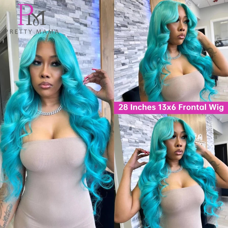 Pretty Mama Brazilian Human Hair Body Wave Lace Front Wig