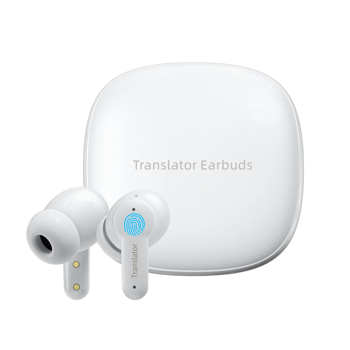 Wooask M3 Translator Earbuds, Two-Way Real-Time Translator Headphones, Voice Translation Device, Support Online 144 Languages with 11 Offline Packs
