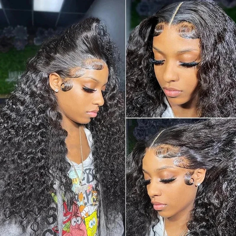 Lovely Prince Premium Deep Wave Human Hair Lace Front Wig