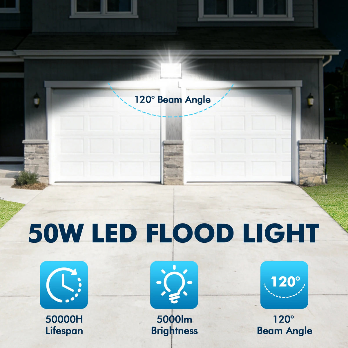 LED Flood Light Aluminum IP66 Waterproof Outdoor Work Light