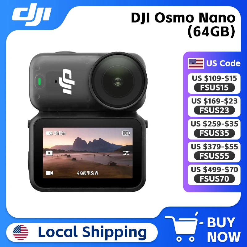 DJI Osmo Nano Compact Camera Features Dual Microphones For 4K
