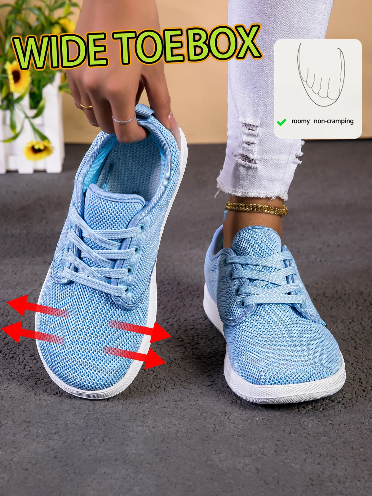 Sneakers, Sneakers for Woman, Women Shoes, Women's Sneakers and Casual Shoes, Non‑Slip Running Shoes, Fashion Woman Shoes for Daily Outdoor Use