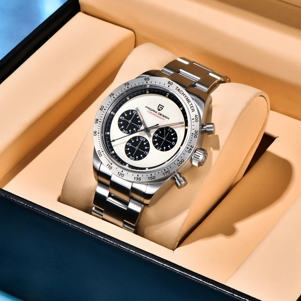 PAGANI DESIGN Men's Waterproof Quartz Sapphire Crystal Business Watch
