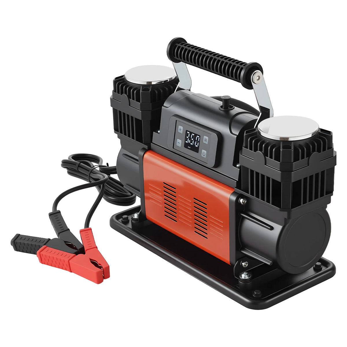 SucceBuy Dual Cylinder Heavy Duty Portable Tire Inflator Air Compressor