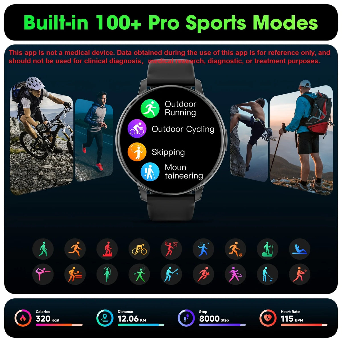 ERUN Smartwatch With Bluetooth Calling And Fitness Activity Tracking