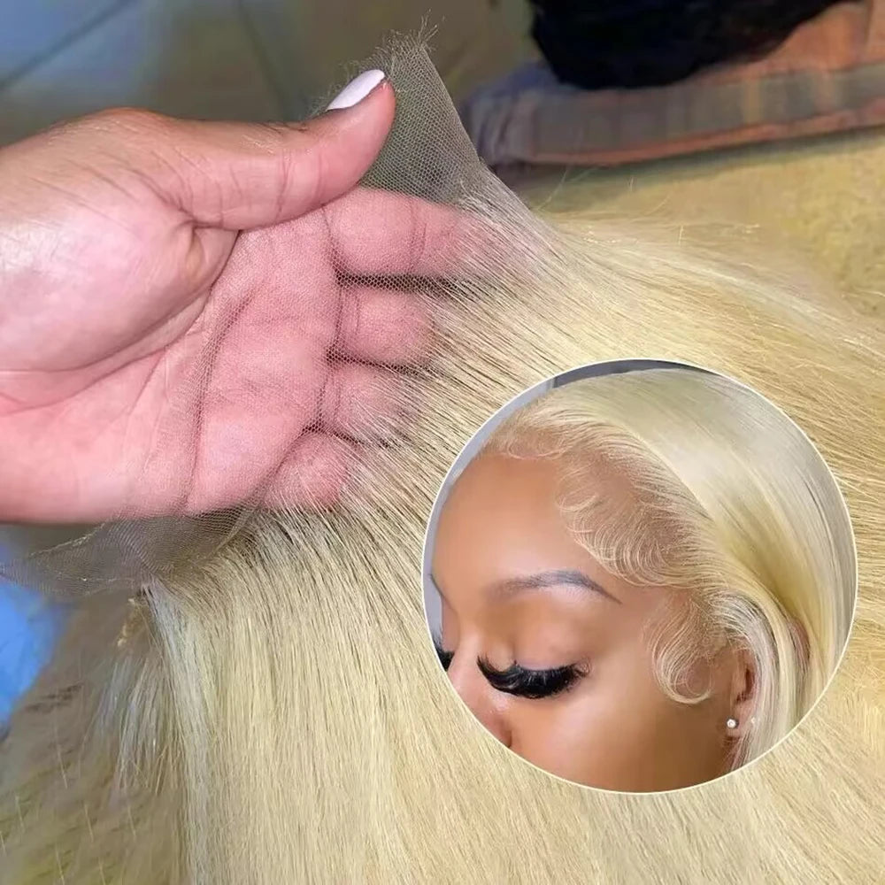 Eddfine Brazilian Remy Hair Lace Front Wig With Swiss Lace