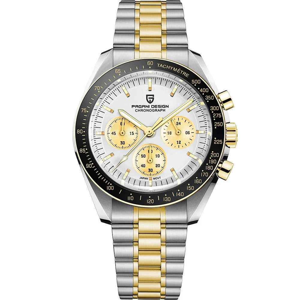 PAGANI DESIGN Men's Sapphire Crystal Quartz Chronograph Watch