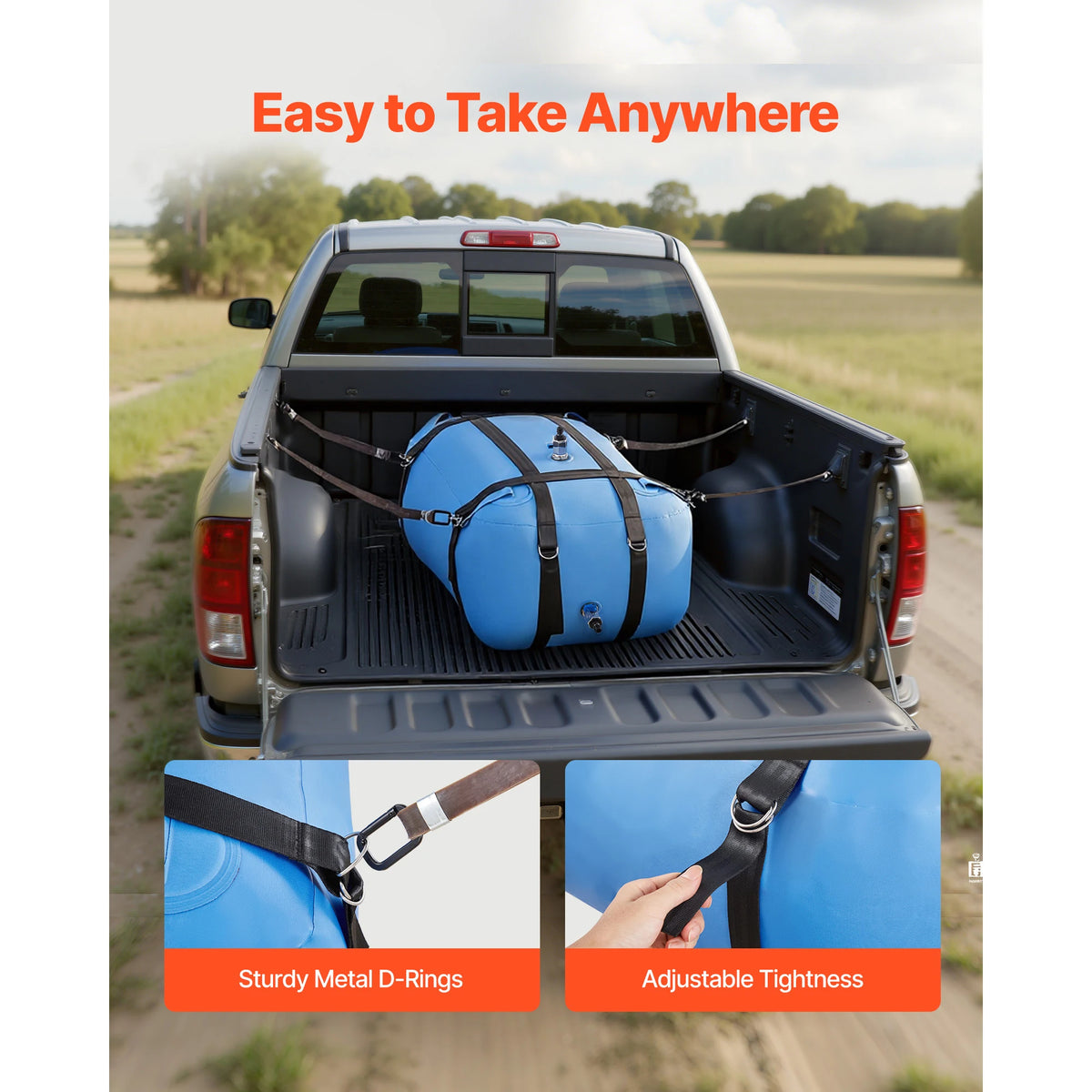 Portable TPU Water Storage Bladder Collapsible Soft Bag