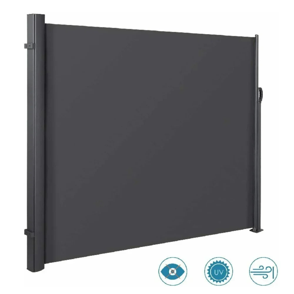 Homfa Retractable Side Awning Automatic Outdoor Privacy Sun Shade
