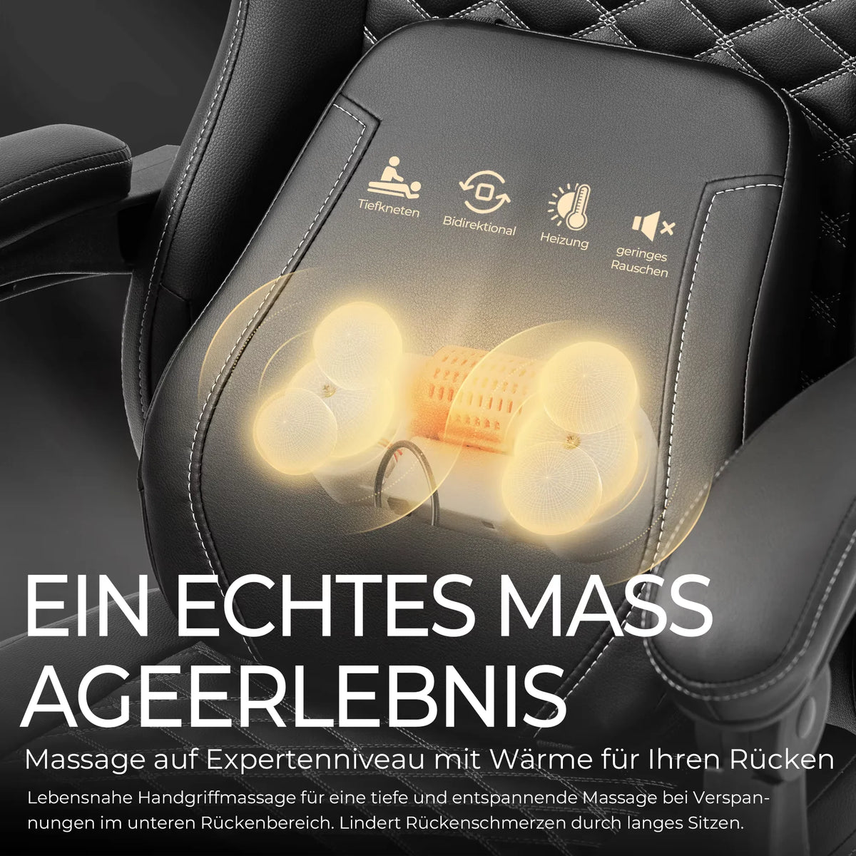 Vigosit Gaming Chair with Heated Massage Lumbar Support, Ergonomic Computer Gaming Chair with Pelvic Cushion