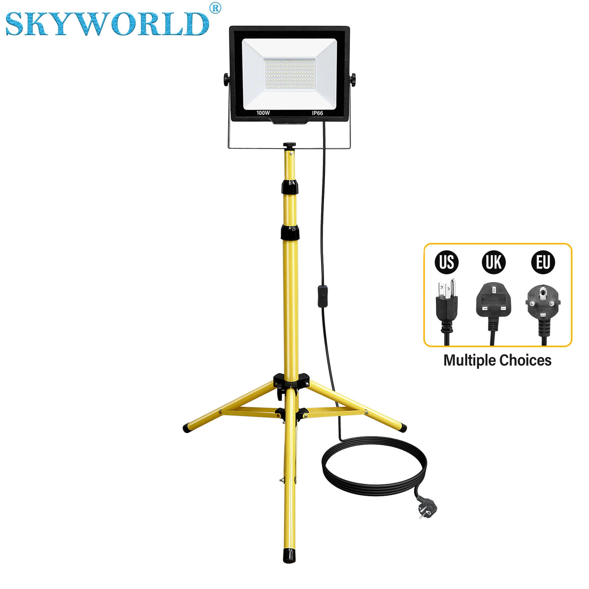 Skyworld LED Flood Light With Telescoping Tripod Stand