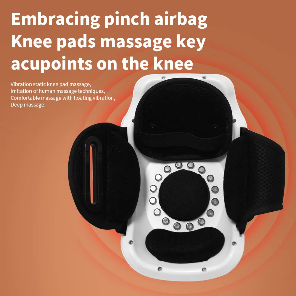 Wireless Electric Knee Massager with Heating Warm Relaxation for Knee Shoulder Elbow Portable Adjustable Vibration Massage