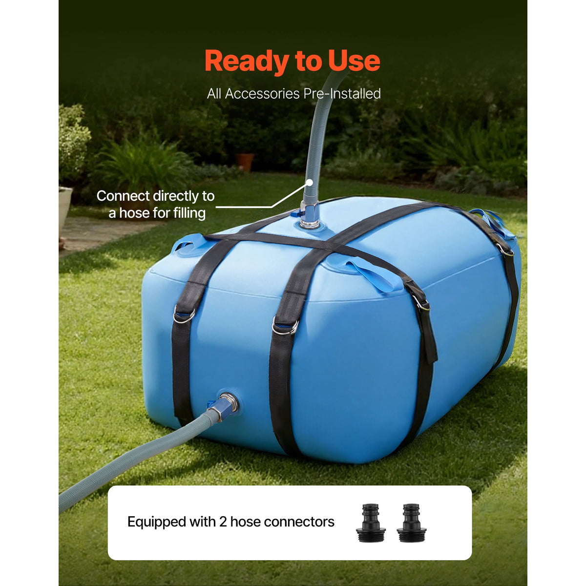 Portable TPU Water Storage Bladder Collapsible Soft Bag