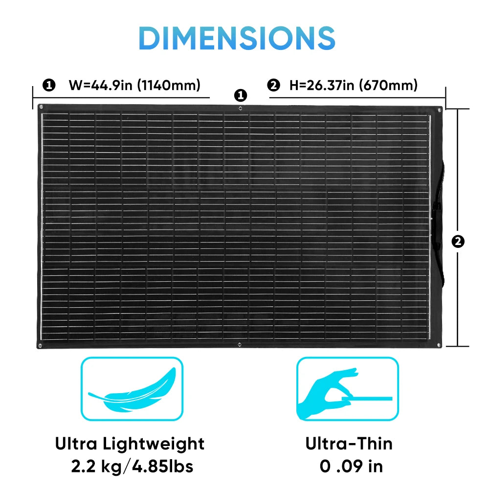Boguang Flexible Monocrystalline Solar Panel 200W 400W 12V 24V Waterproof