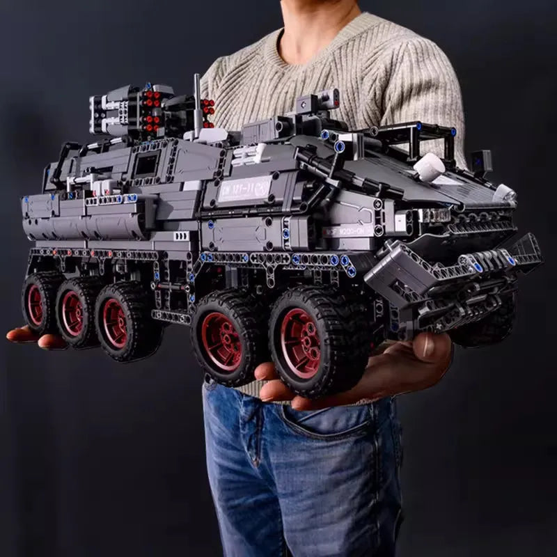 6 In 1 Military Building Blocks Construction Vehicle Toy Set