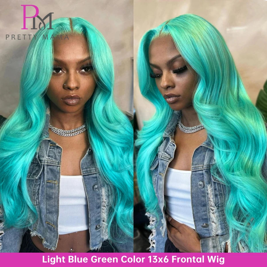 Pretty Mama Brazilian Human Hair Body Wave Lace Front Wig