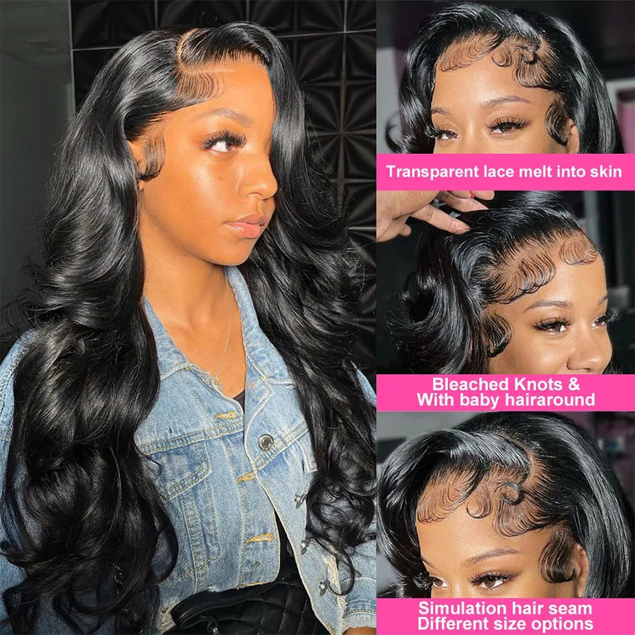 Body Wave Human Hair HD Lace Frontal Wig for Women