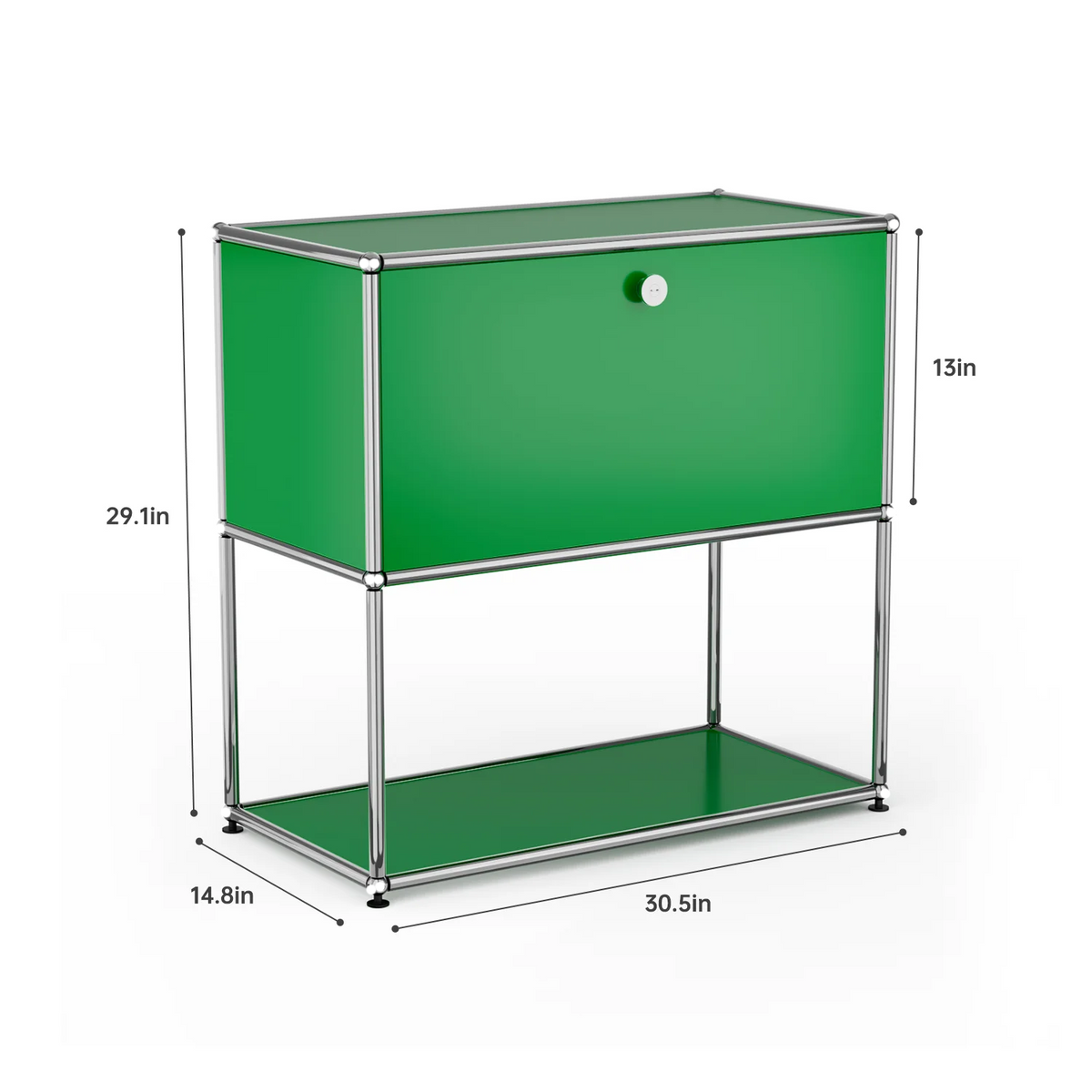Modern Stainless Steel Storage Cabinet TV Stand for Living Room