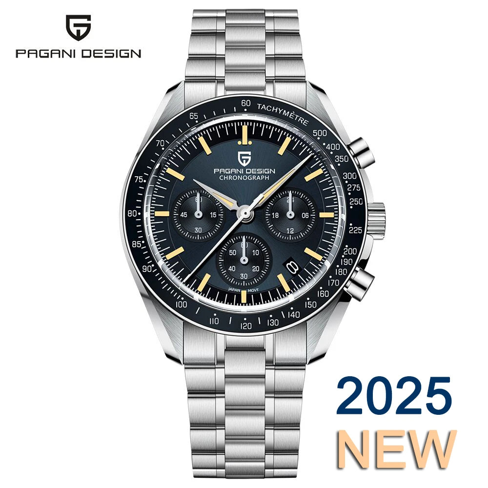 PAGANI DESIGN Men's Sapphire Crystal Quartz Chronograph Watch