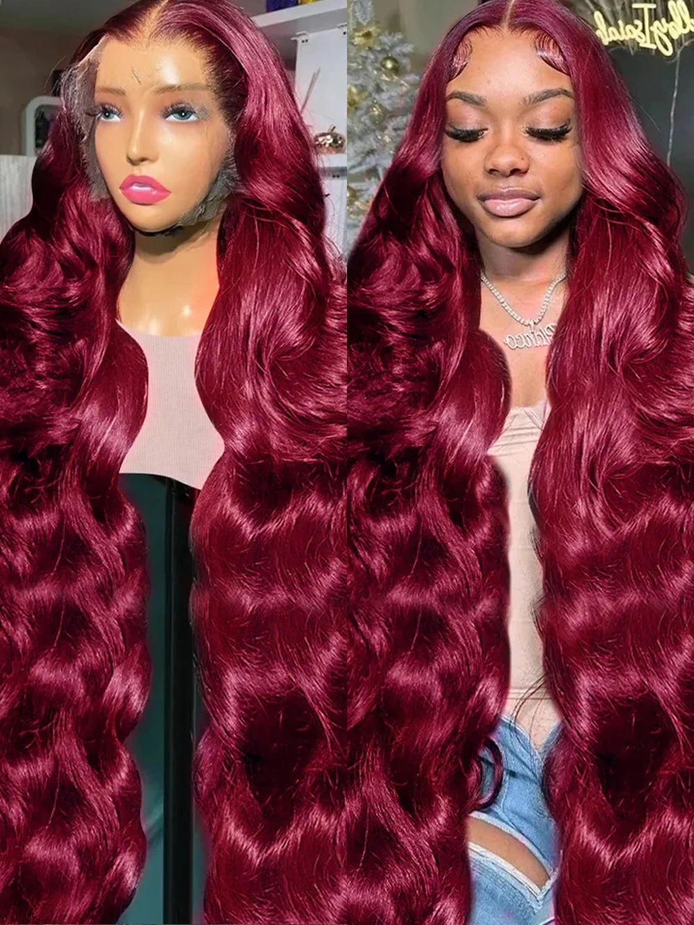 Dosacia Human Hair Lace Front Body Wave Wig For Women