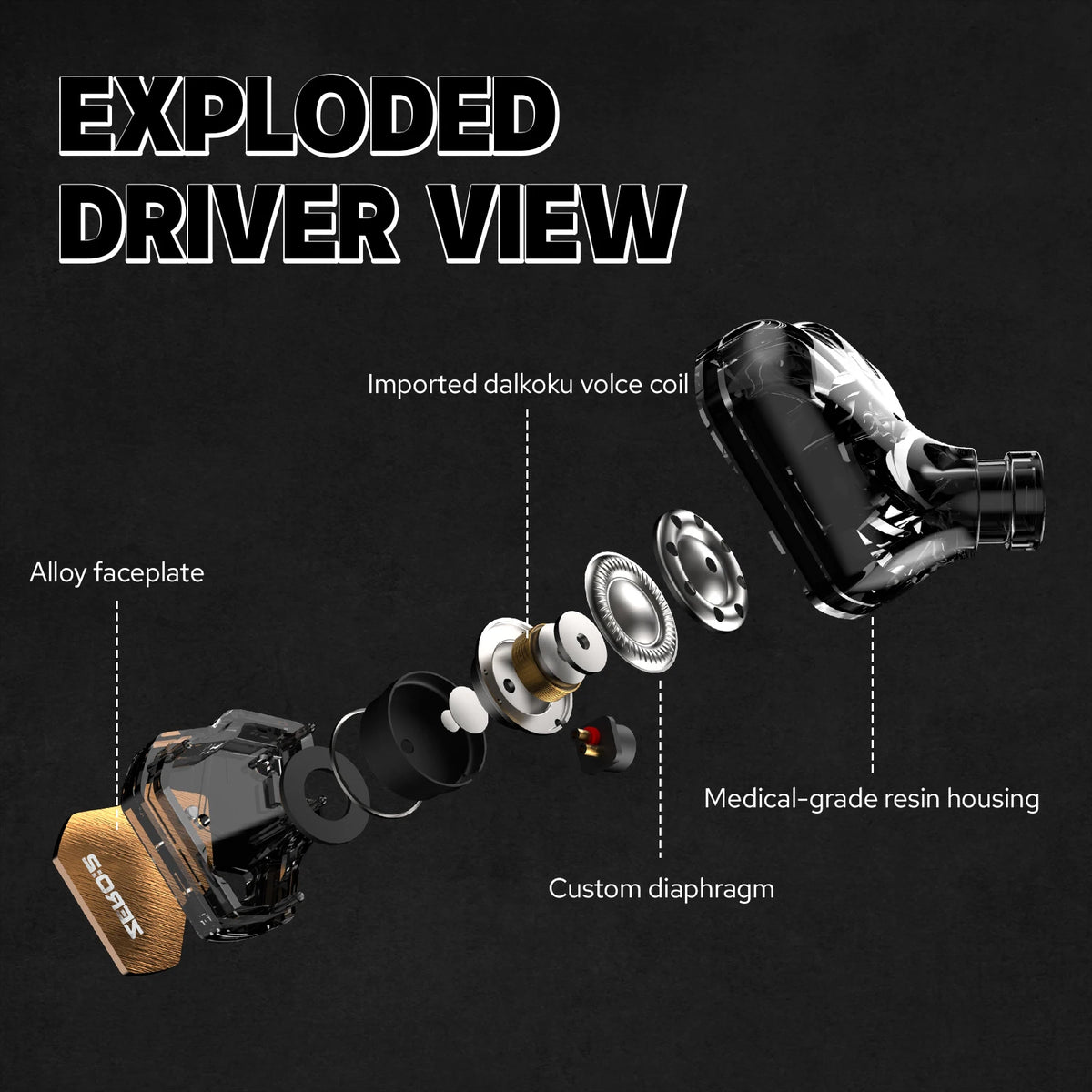 7Hz Zero:2 Wired In-Ear IEM 10mm Dynamic Driver Gaming Earphones