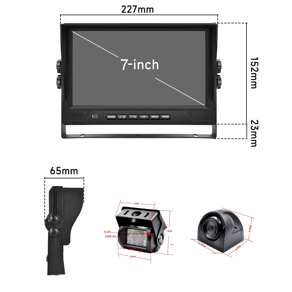 Iposter Ahd Quad Dvr Monitor Featuring 1080p Backup Cameras