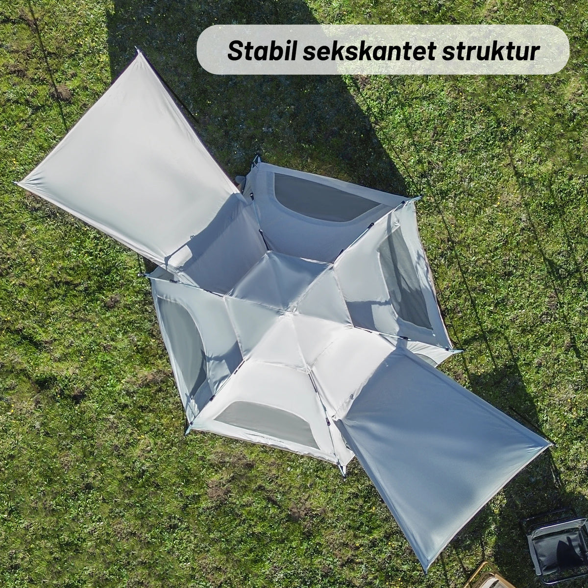 Pakicetus Spherical Hexagonal Camping Tent With Six Sided Ventilation