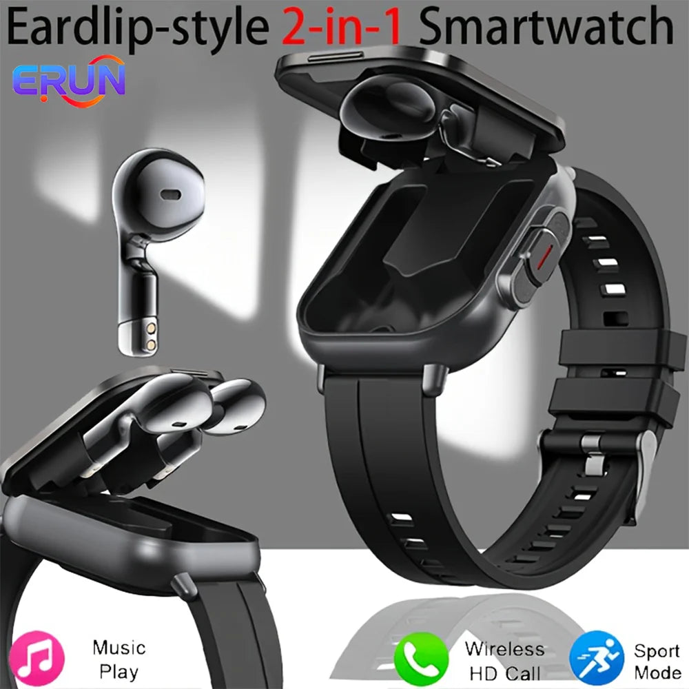 ERUN Smartwatch With Built In Earphones And Fitness Tracking Features
